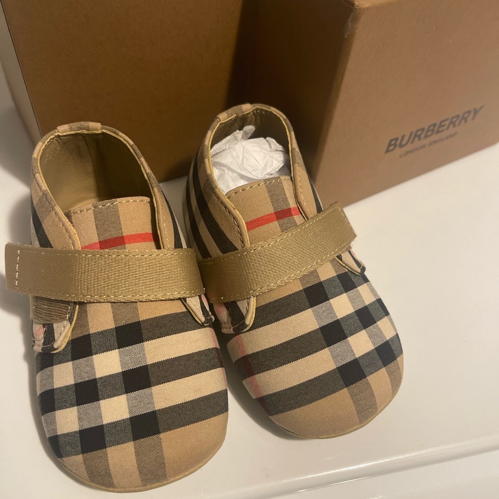 Burberry Vintage Check Booties Baby